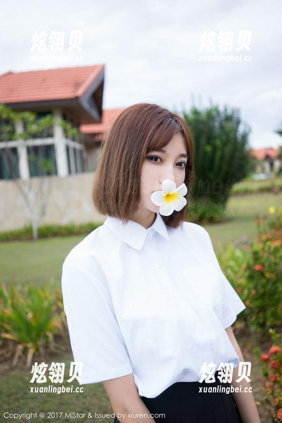 MiStar魅妍社 - 芝芝Booty的白丝图集上线，在线点评，你觉得这次她的状态怎么样？
